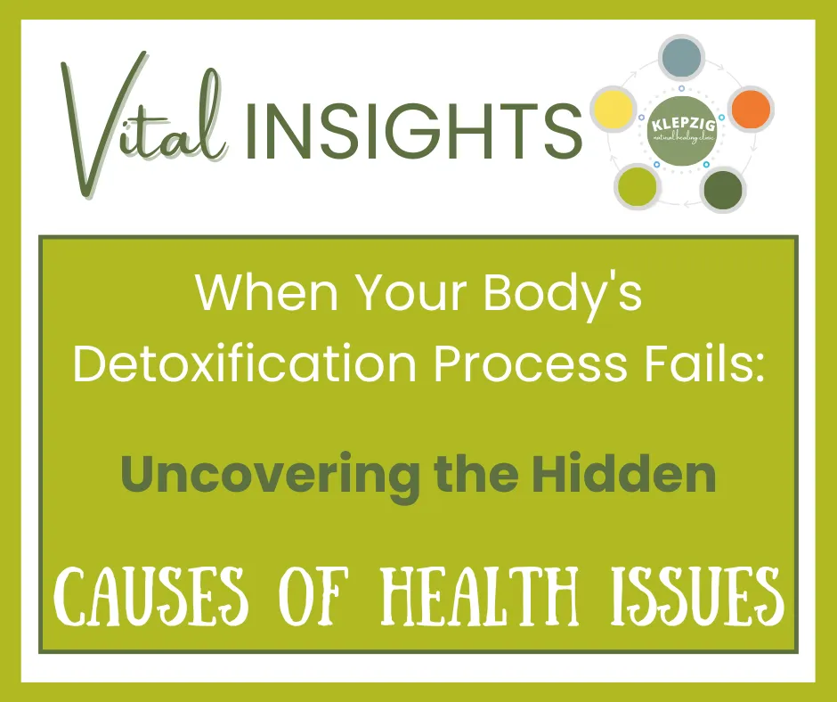 Detoxification process failure health insights banner.
